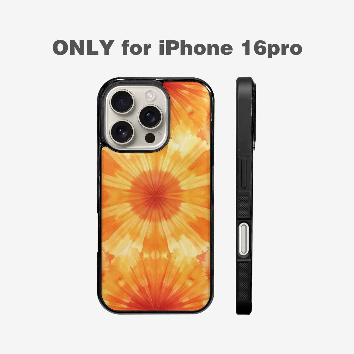 iPhone 16 Pro Case — Ombre Tie Dye Sunset Custom, Custom Phone Case