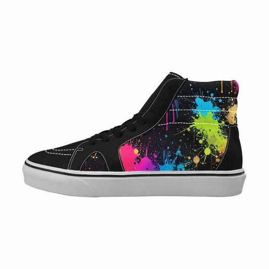 MEN'S Paint Splatter High Top Canvas Y2K Shoes