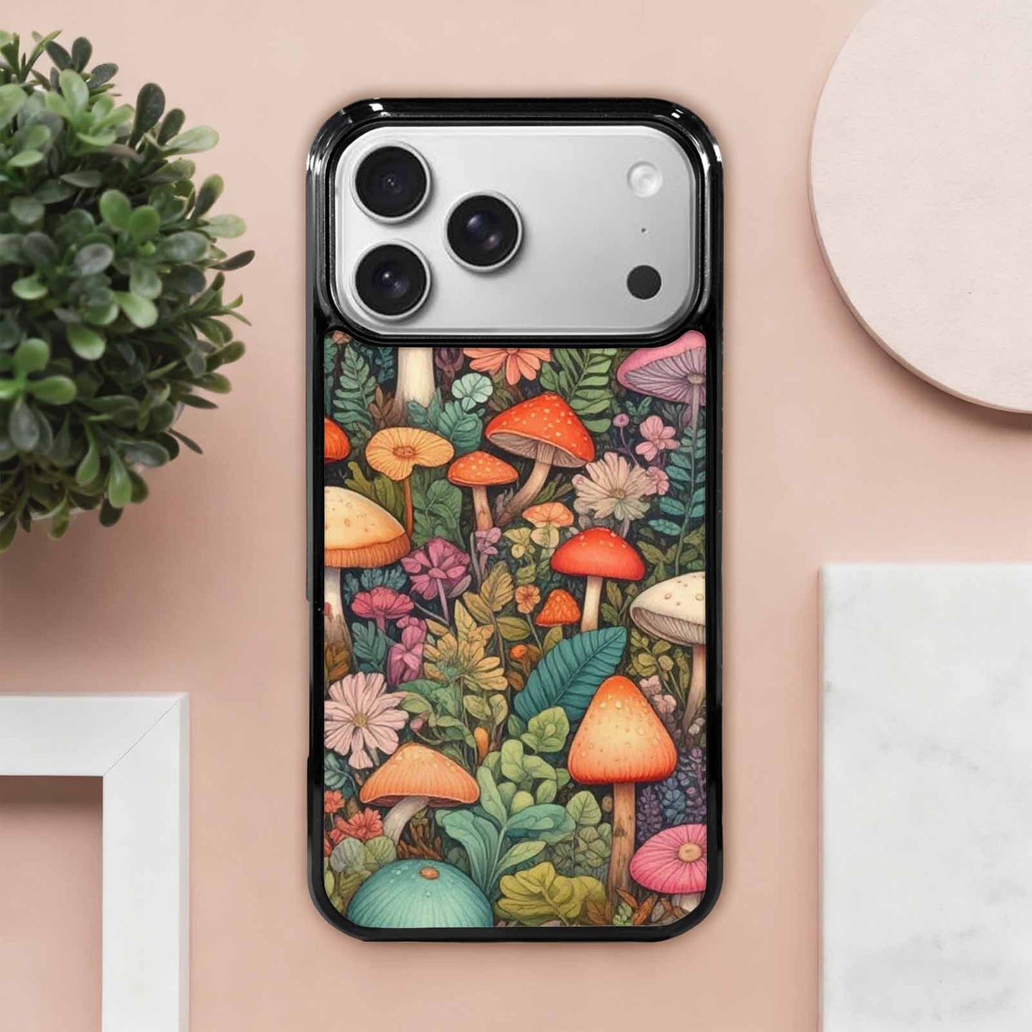 iPhone 17 Pro Max Case — Mushrooms Botanicalmushrooms P Qwd Floral, Custom Made Phone Cover