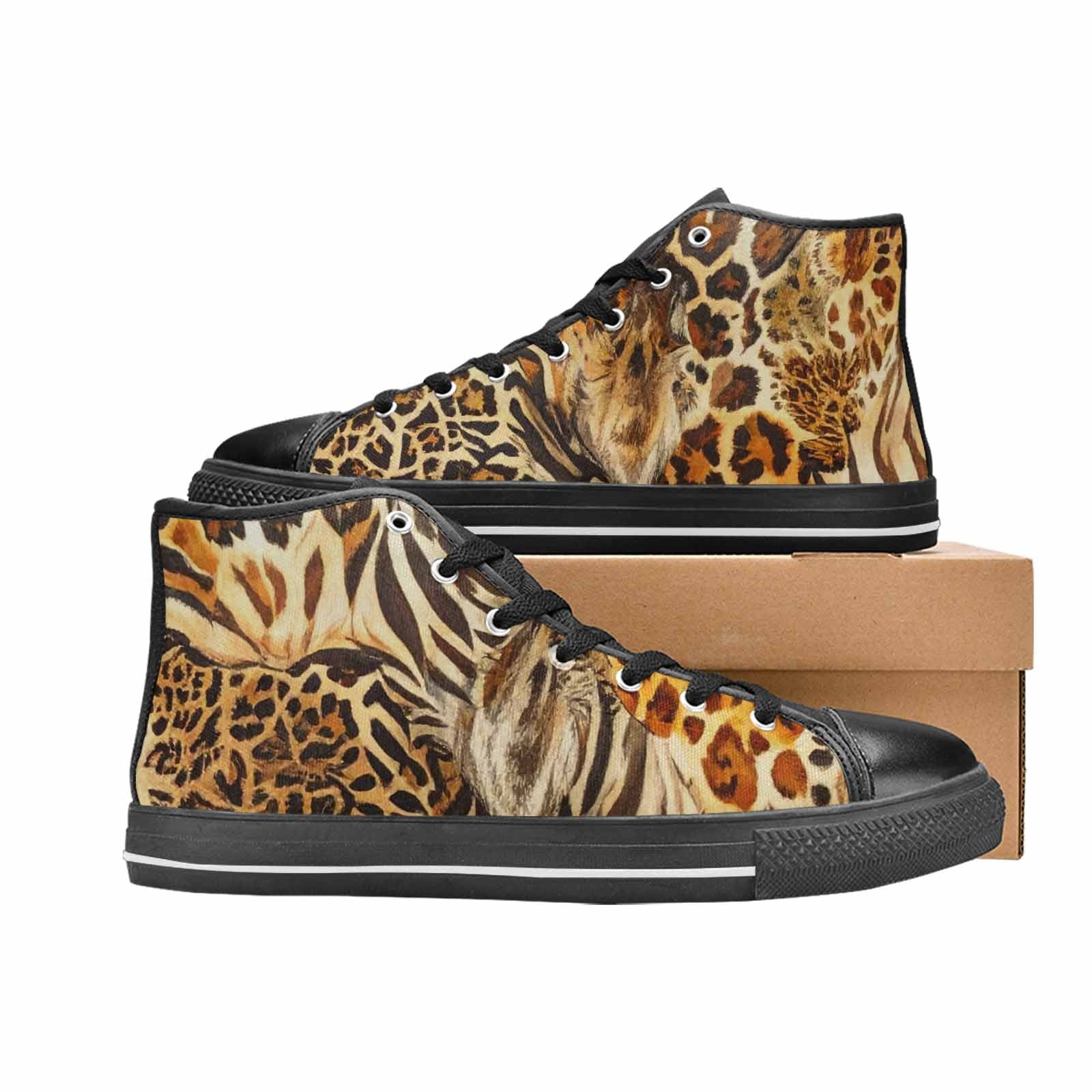 MEN'S Animal Print High Top Canvas Y2K Shoes