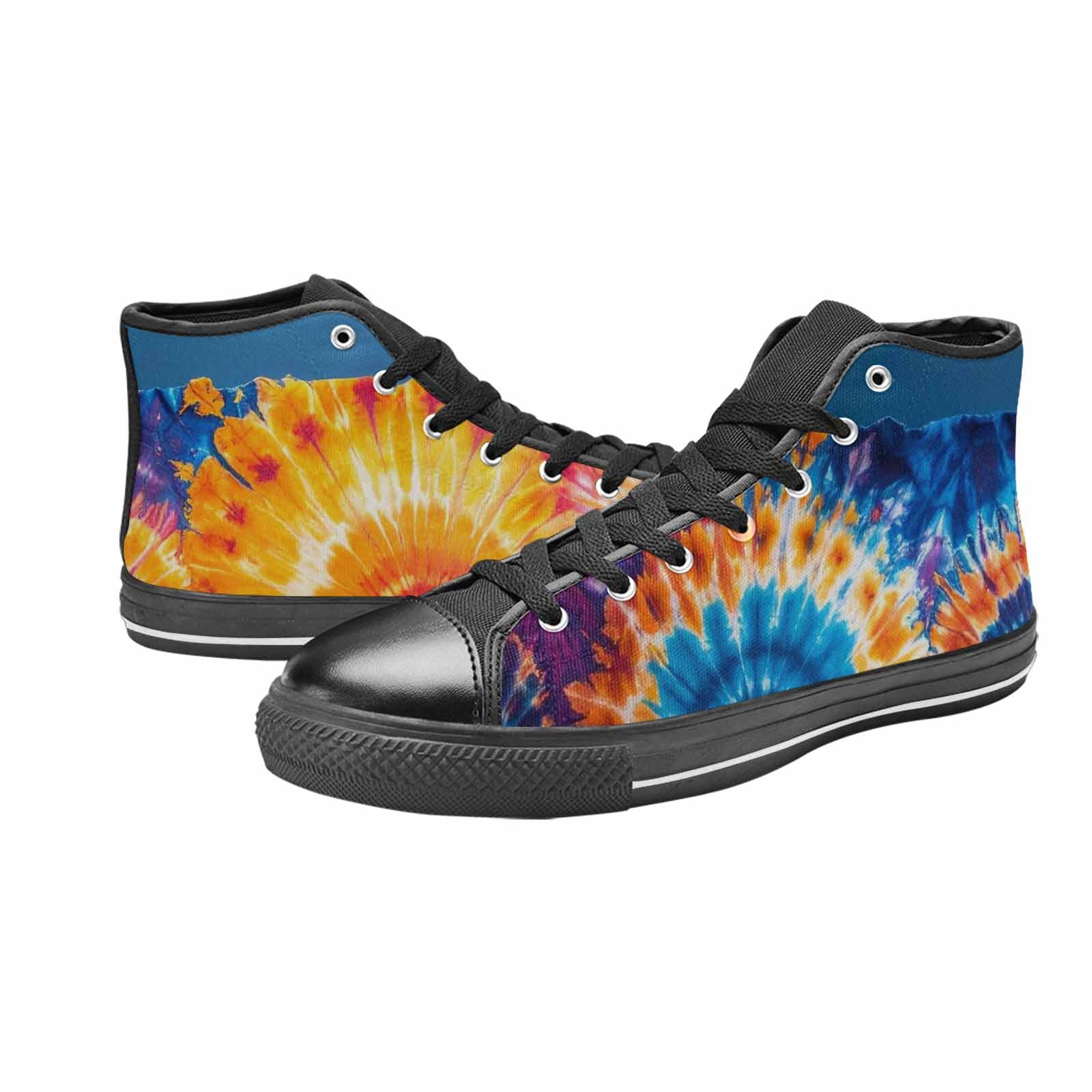 MEN'S Tie Dye Mixed Style High Top Canvas Neon Fantasy Shoes