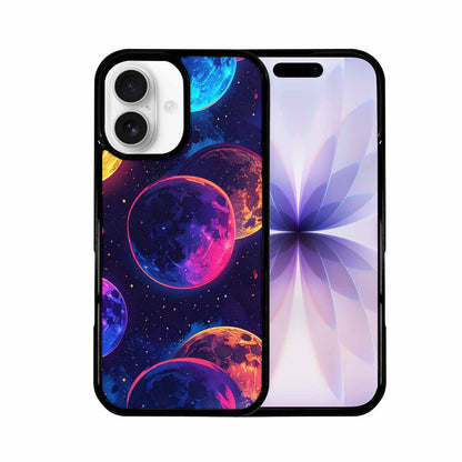 iPhone 17 Case — Neon Winter Moon Cartoon Cute, Custom Designed Case Cover
