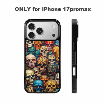 iPhone 17 Pro Max Case — Skulls Animal Print Gothic Skulls, Custom Designed Case Cover