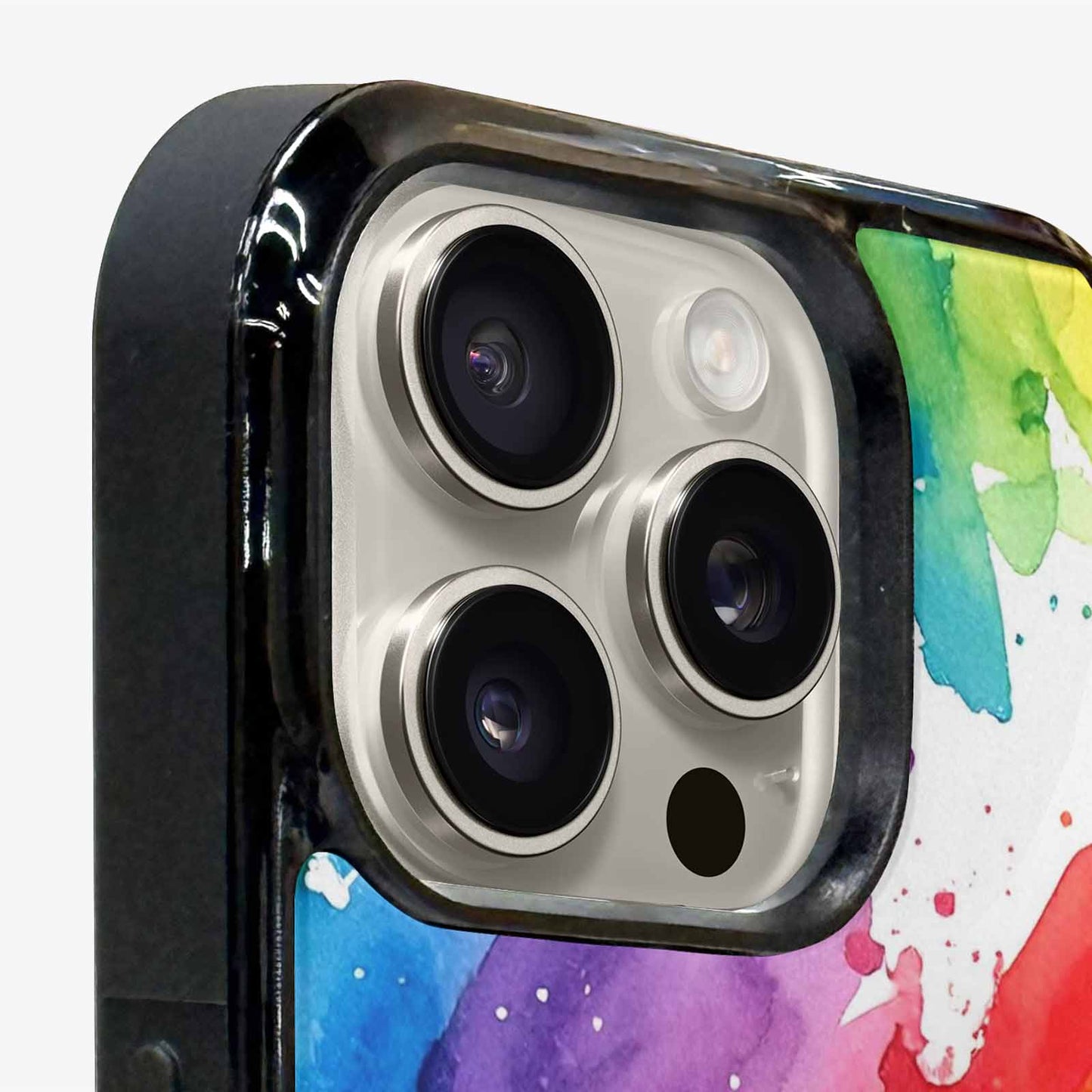 iPhone 16 Pro Case — Watercolor Splash Abstract Pattern Seamless Repeat, Custom Designed Case Cover