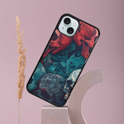 iPhone 15 Plus Case — Marble Skull Custom, Custom Made Phone Cover