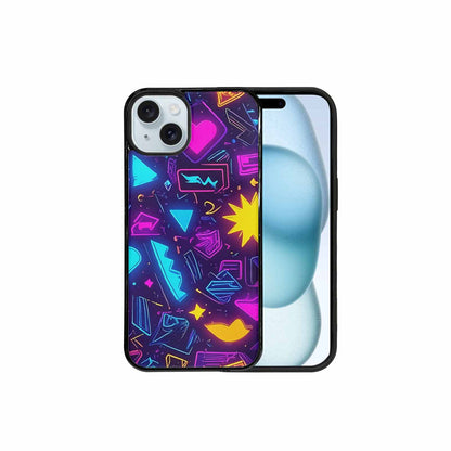 iPhone 15 Plus Case — 80s Retro Motif 80s Retro Motifs, Customized Protective Case