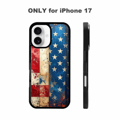 iPhone 17 Case — Small American Flag Stars Galaxy Space, Original Design Phone Case