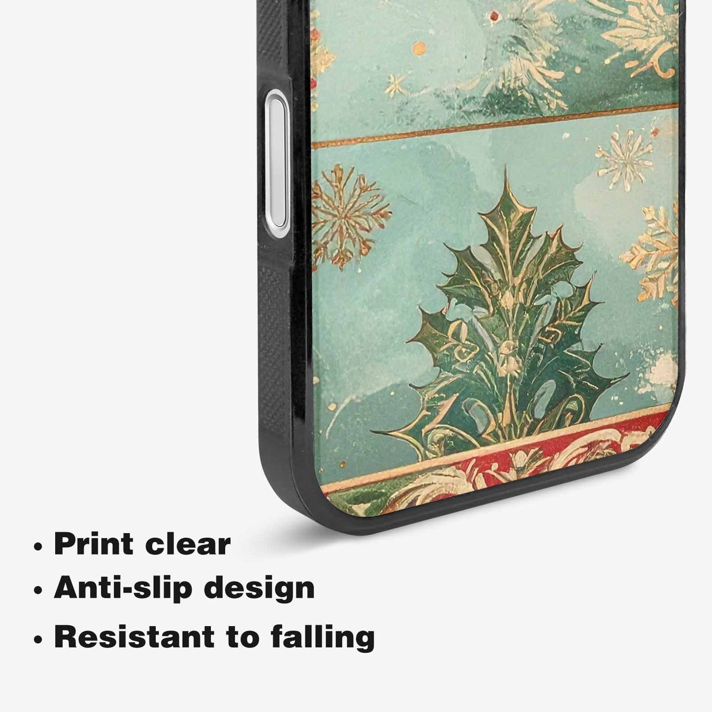 iPhone 16 Plus Case — Christmas Wrapping Paper Pattern Art Wallpaper, Custom Made Phone Cover