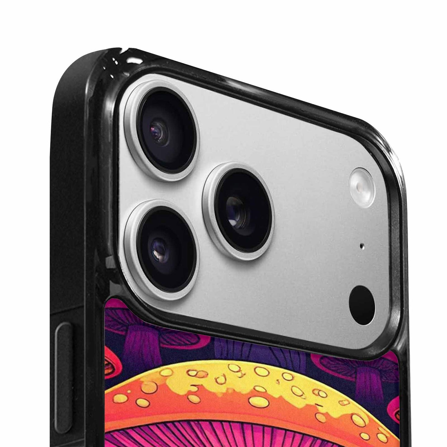 iPhone 17 Pro Max Case — Psychedelic Mushroom Cartoon Pattern Cartoon Cute, Custom Made Phone Cover