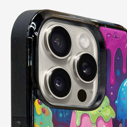 iPhone 16 Pro Case — Melting Ice Cream Monster Charac, Customized Protective Case