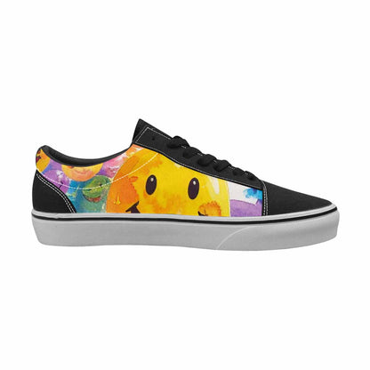 WOMEN'S Smiley Facessmiley Faces  Lace-Up Canvas Y2K Custom Shoes