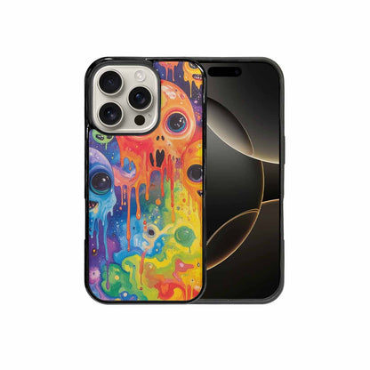 iPhone 16 Pro Case — Aliens Tie Dyemelting Aliens P, Custom Designed Case Cover