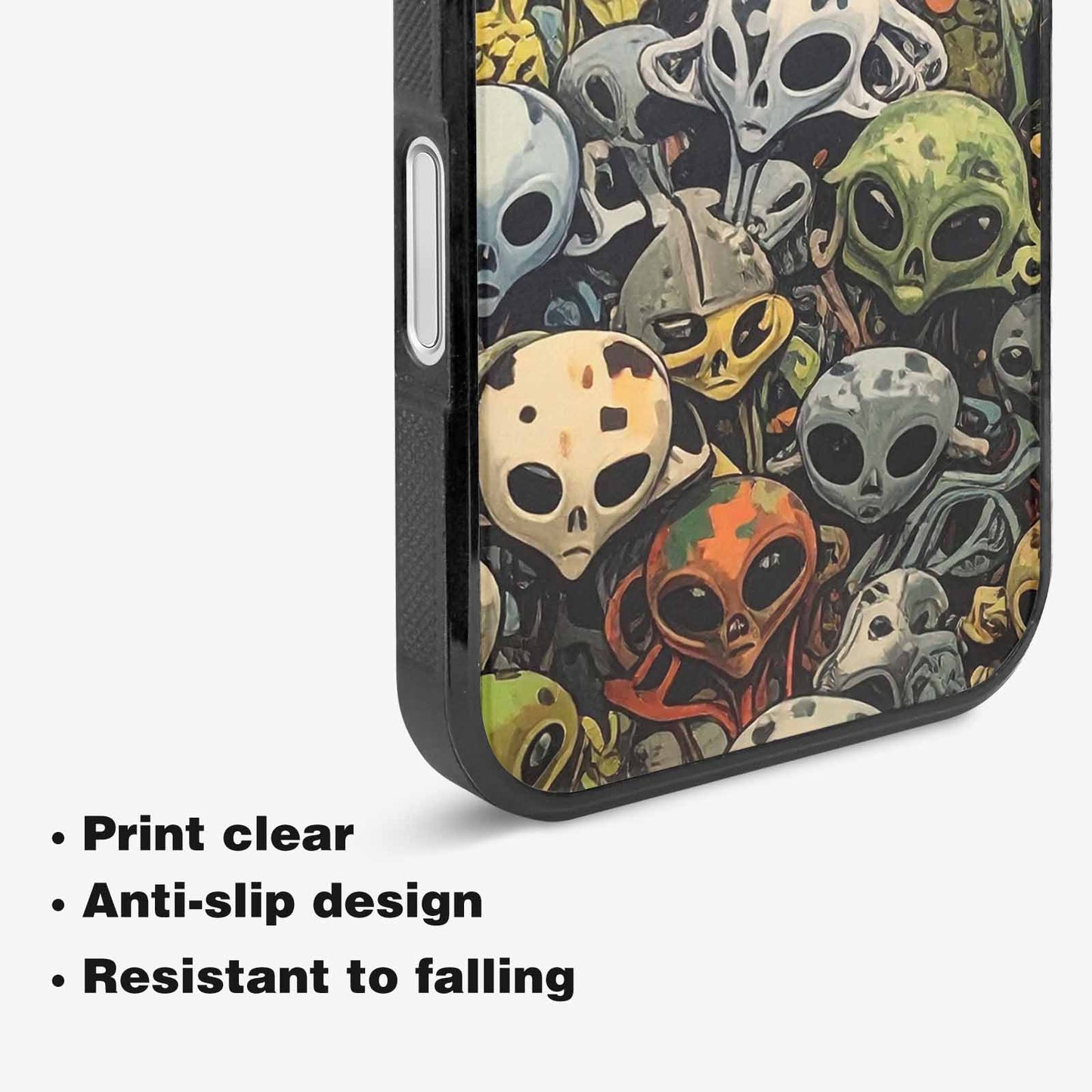 iPhone 16 Plus Case — Aliens Camo Aliens Pattern Hundreds Of, Unique Phone Case Design