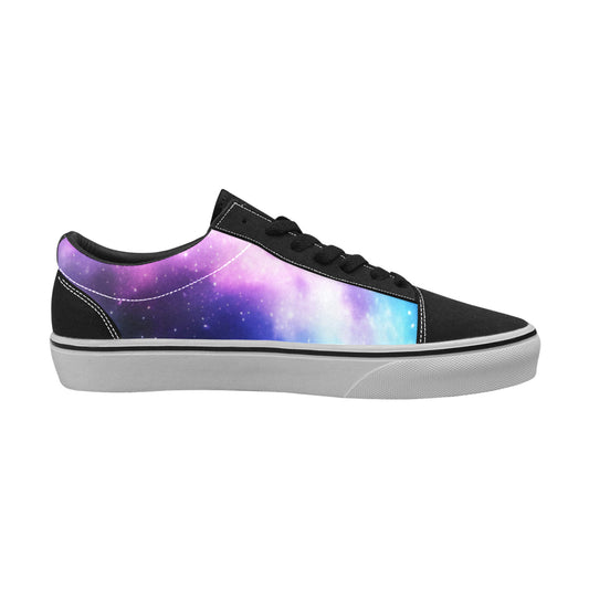 WOMEN'S Galaxy Art Out Space Low Top Skateboarding Cottagecore Custom Shoes