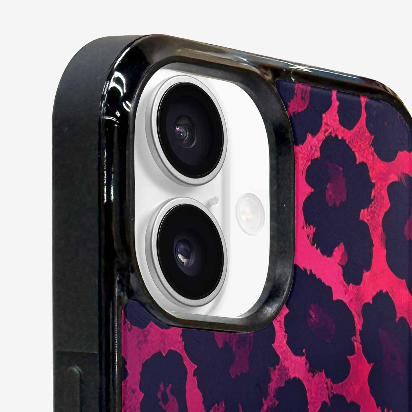 iPhone 16 Case — Leopard Print Dark, Personalized Phone Case