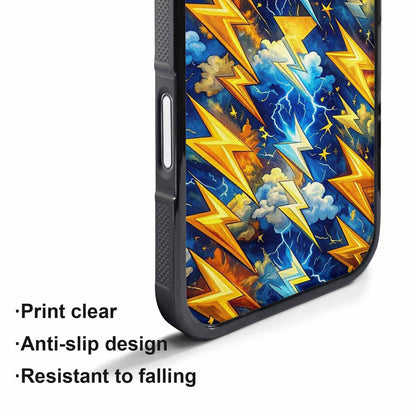 iPhone 17 Pro Case — Small Lightning Bolt Randomly Varying Original, Customized Protective Case
