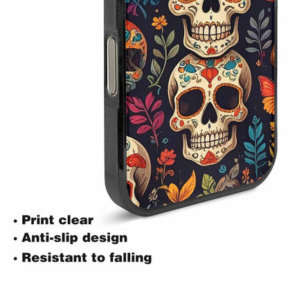 iPhone 16 Pro Max Case — Mushrooms And Skulls, Original Design Phone Case