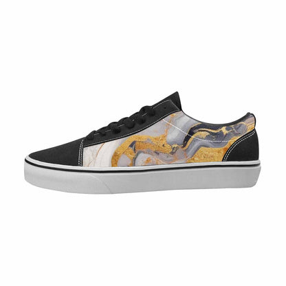 MEN'S Marble Canvas One Of A Kind Kaleidoscope Customized Sneakers