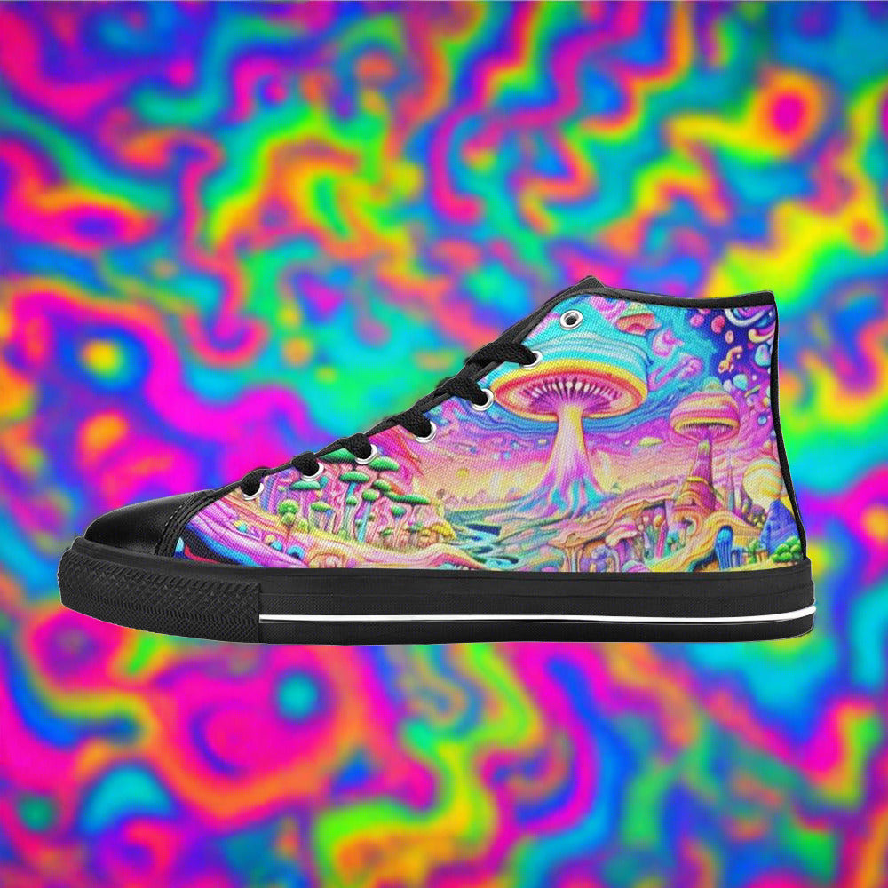 Egyptian Pink Cream Custom WOMEN Bold Art - Freaky Shoes | Custom Art Sneakers