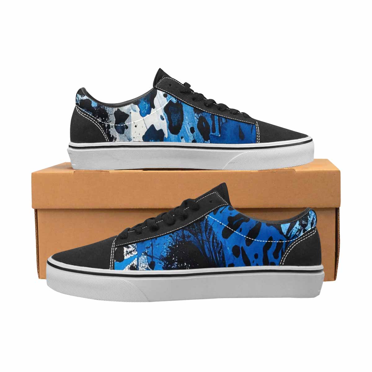 WOMEN'S Animal Print Lace-Up Canvas Y2K Shoes