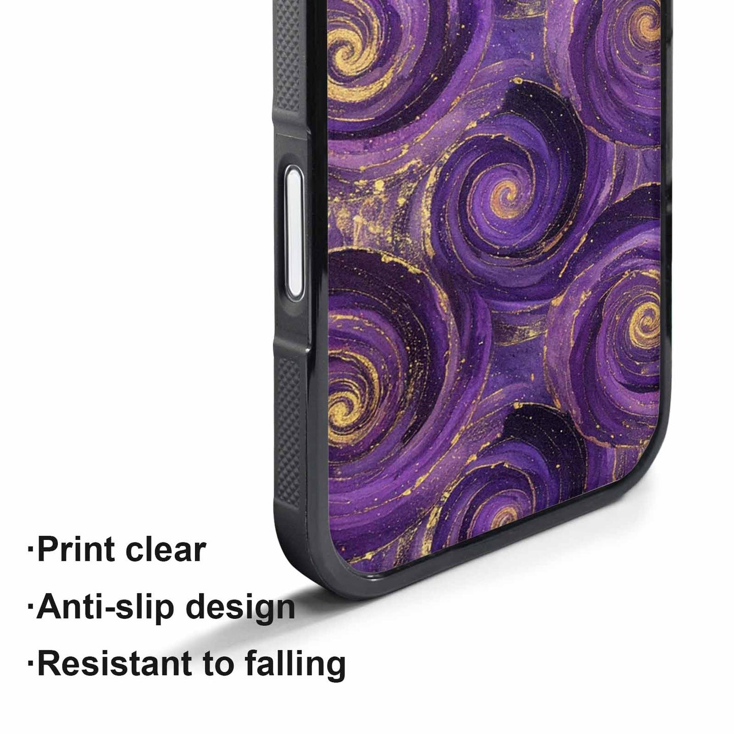 iPhone 17 Air Case — Swirling Brushstroke Starry Night Texture Galaxy, Custom Designed Case Cover