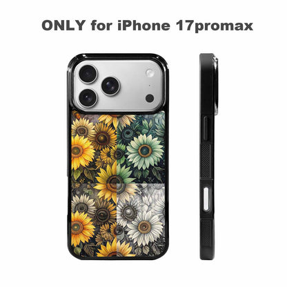 iPhone 17 Pro Max Case — Small Sunflower Pattern, Randomly Floral, Custom Phone Case