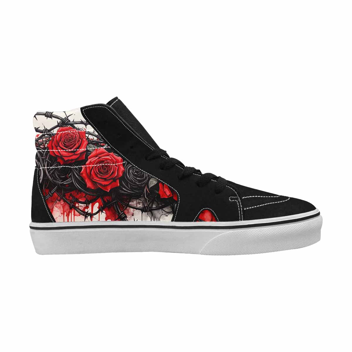 MEN'S Barbed Wire Coil High Top Canvas Surreal Shoes