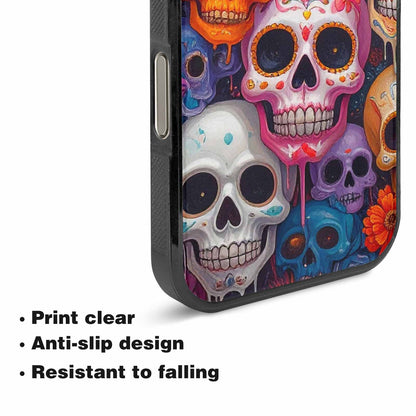iPhone 16 Pro Max Case — Sugar Skullsmelting Sugar Skulls 9h5, Custom Printed Phone Case