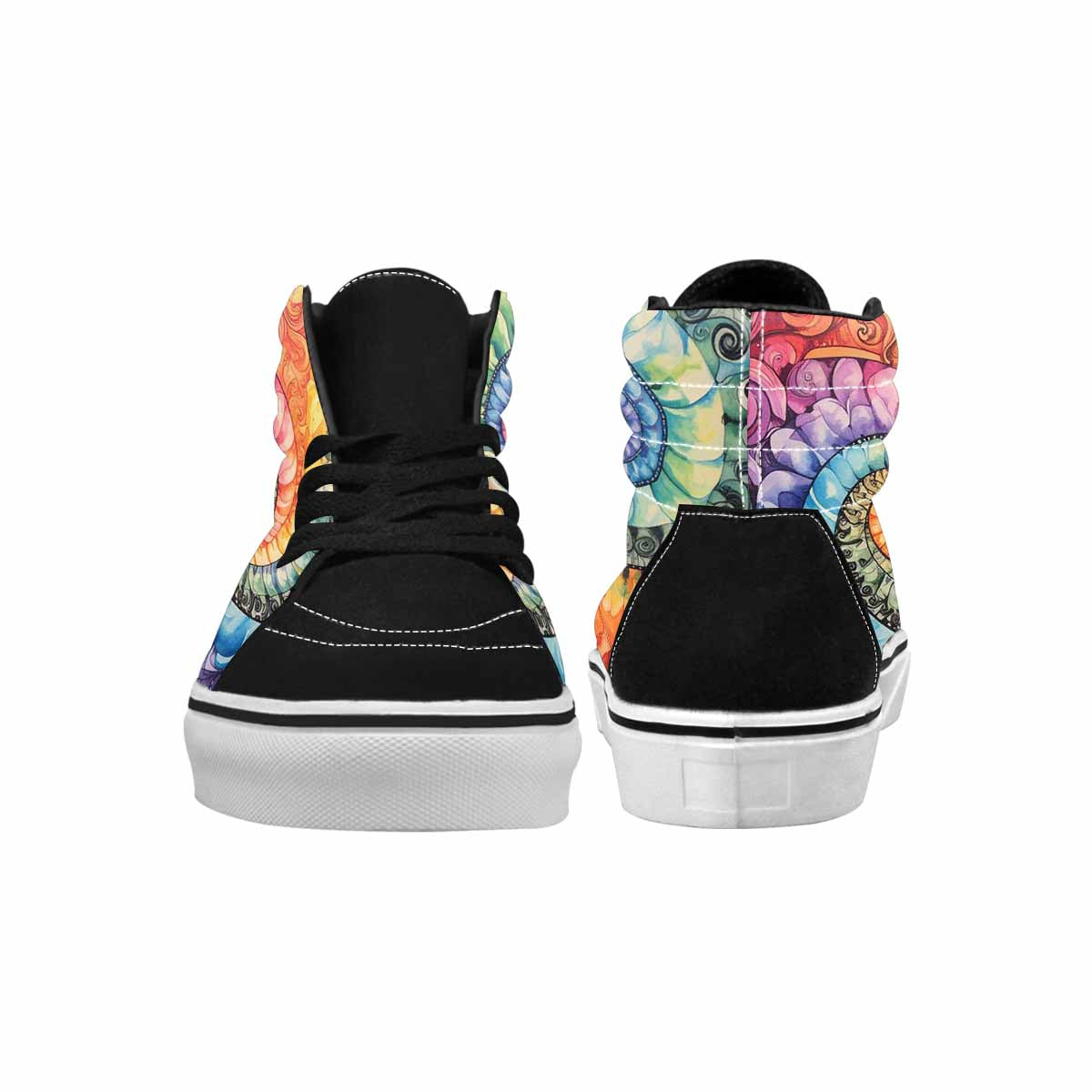 MEN'S Tie High Top Canvas Surreal Shoes