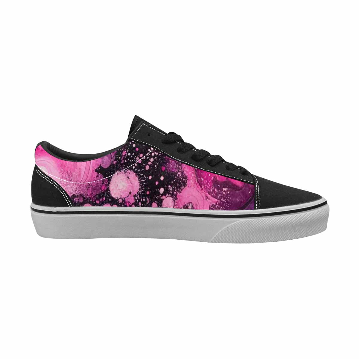 WOMEN'S Galaxy Nebula Lace-Up Canvas Dark Academia Custom Sneakers