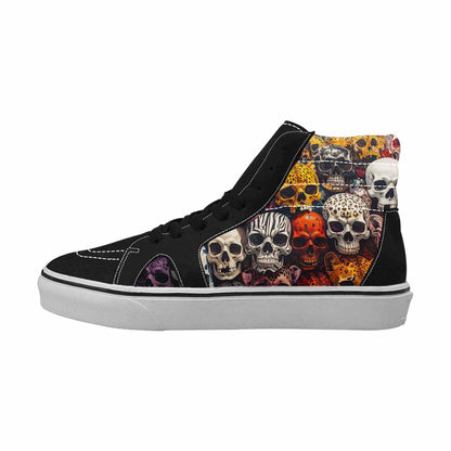 MEN'S Skulls High Top Canvas Y2K Custom Shoes