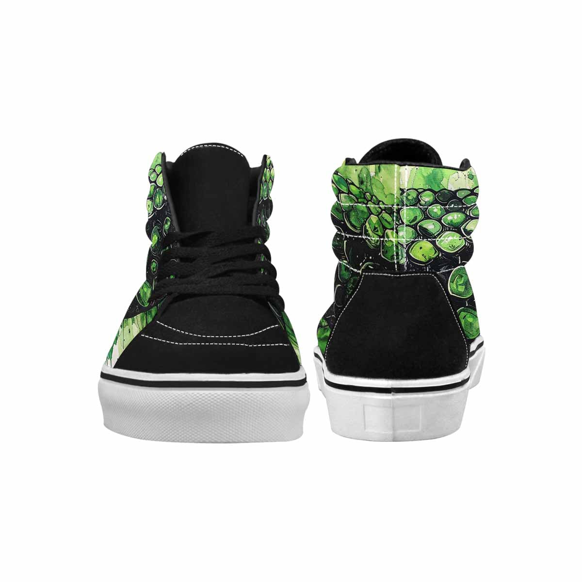 MEN'S Reptile Scale High Top Canvas Dark Academia Sneakers