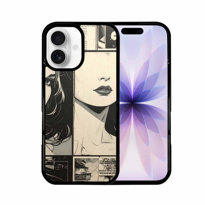 iPhone 17 Case — Black And White Solid Retro Vintage, Original Design Phone Case