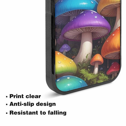 iPhone 15 Plus Case — Overlapping Endlessly No Empty Space Mushrooms, Personalized Phone Case