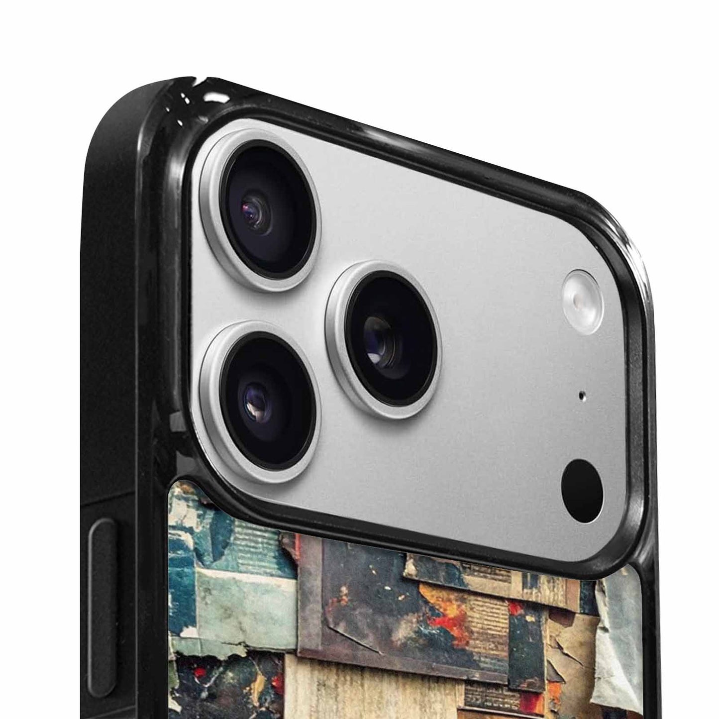 iPhone 17 Pro Max Case — Distressed Grunge Texture Pattern Original Art, Custom Art Phone Cover