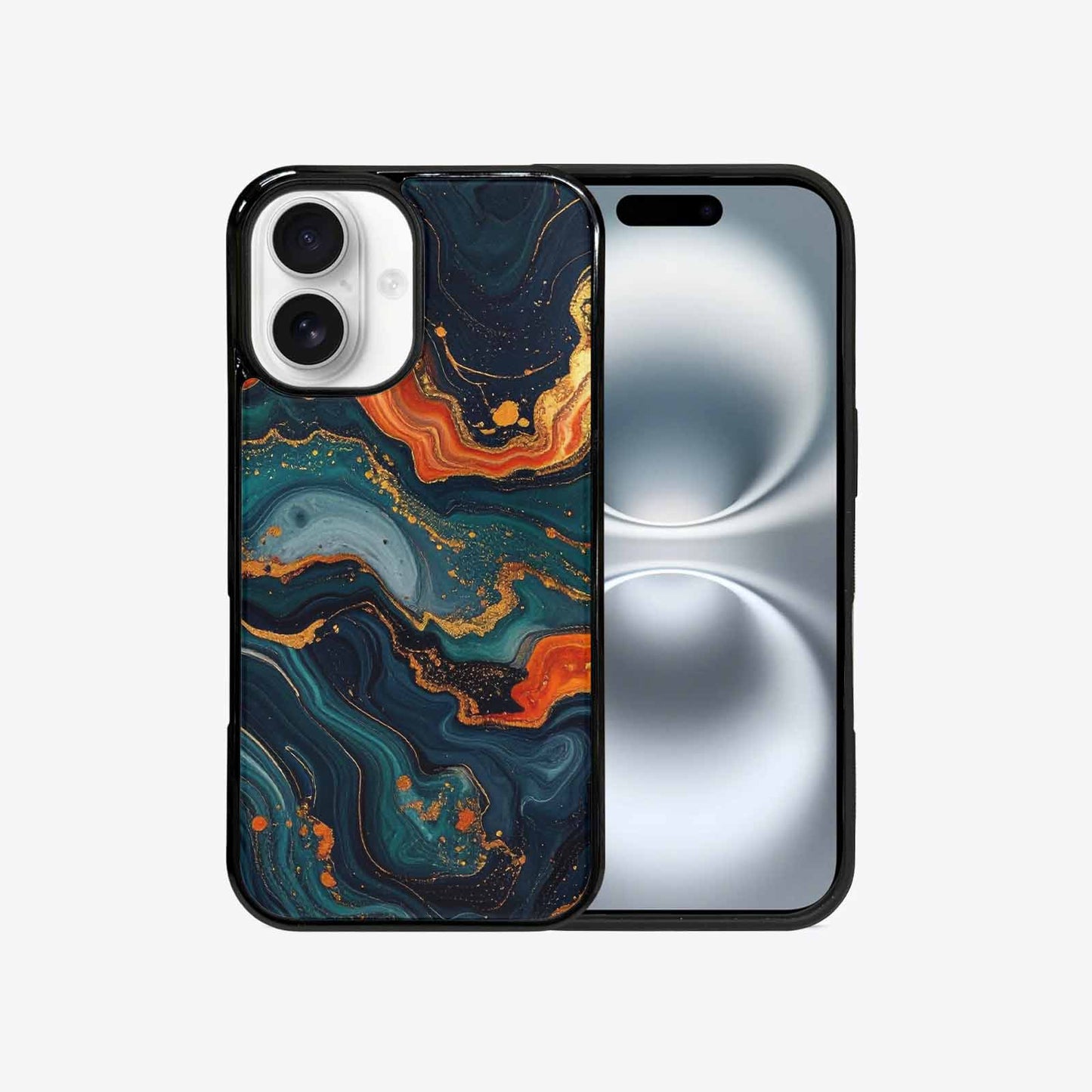 iPhone 16 Case — Marble Dark, Unique Phone Case Design