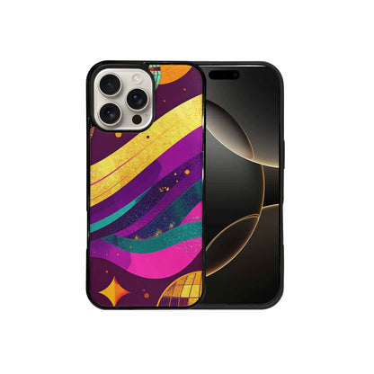 iPhone 16 Pro Max Case — 1970s Disco Art Pattern, Custom Print Case Cover