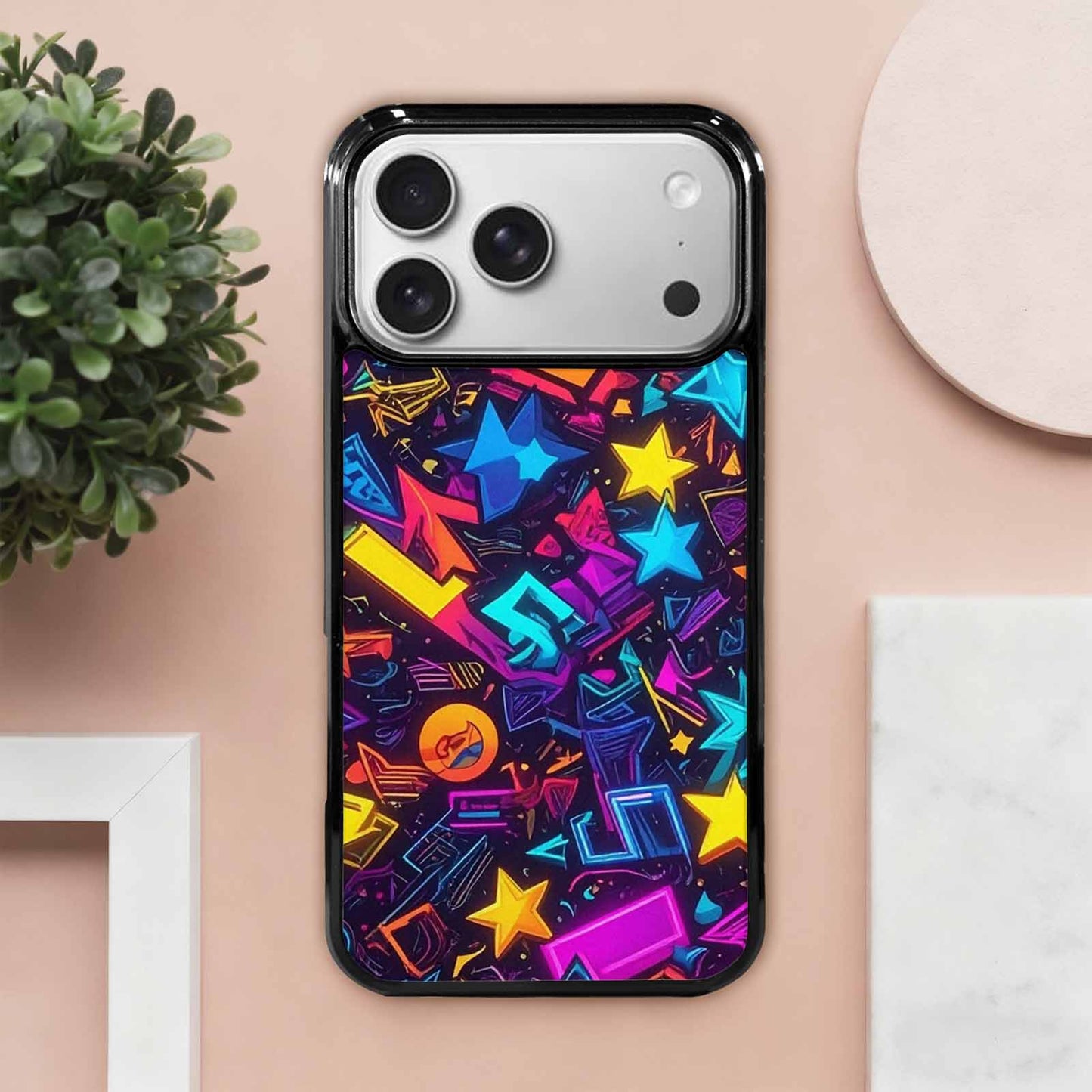 iPhone 17 Pro Max Case — Retro Motif Retro Motifs Qhq Retro, Customized Protective Case