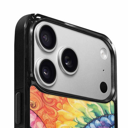 iPhone 17 Pro Case — Tie Dye Swirls Black White Tie, Custom Made Phone Cover