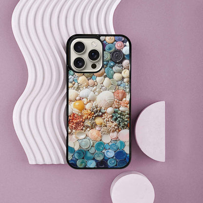 iPhone 16 Pro Max Case — Seashell Collage Seashell Collage Pattern Hundreds, Unique Phone Case Design