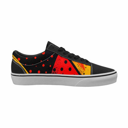 WOMEN'S Comic Book Halftone Canvas Lace-Up Surreal Custom Shoes