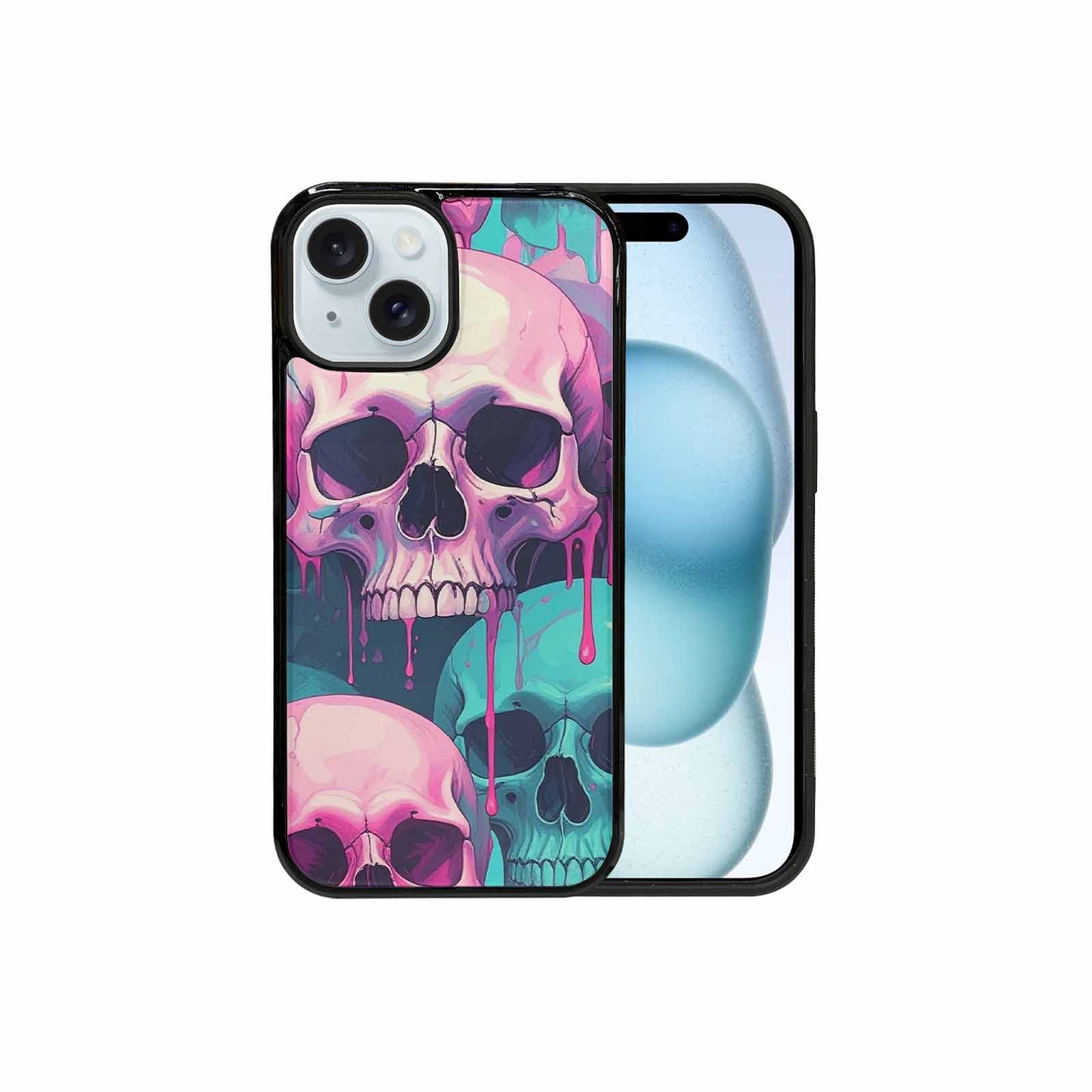 iPhone 15 Case — Thousands Of Skulls Custom, Custom Designed Case Cover