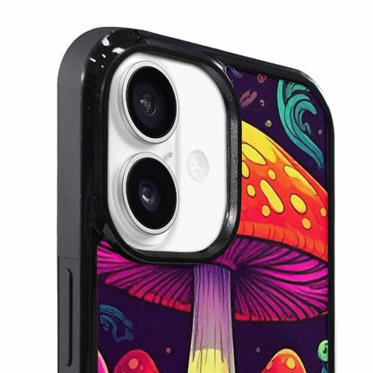 iPhone 17 Case — Psychedelic Mushroom Cartoon Pattern Cartoon Cute, Custom Printed Phone Case