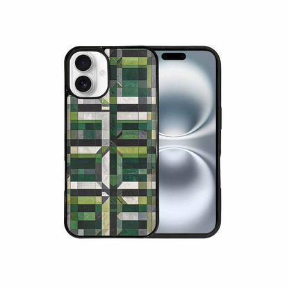 iPhone 16 Plus Case — Aromantic Flag Color Theme Small Rainbow, Original Design Phone Case