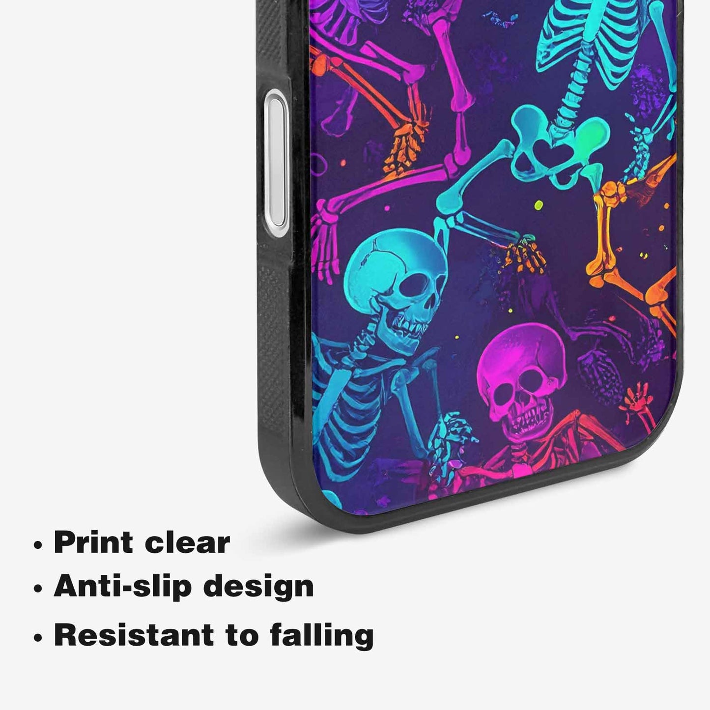 iPhone 16 Case — Glowing Skeleton Pattern Hundreds Of Small, Custom Designed Case Cover