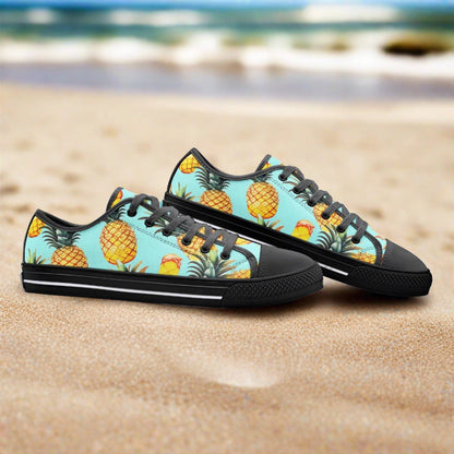 Aurora Borealis Navy Indigo Custom Bold Art - Freaky Shoes | Custom Art Sneakers