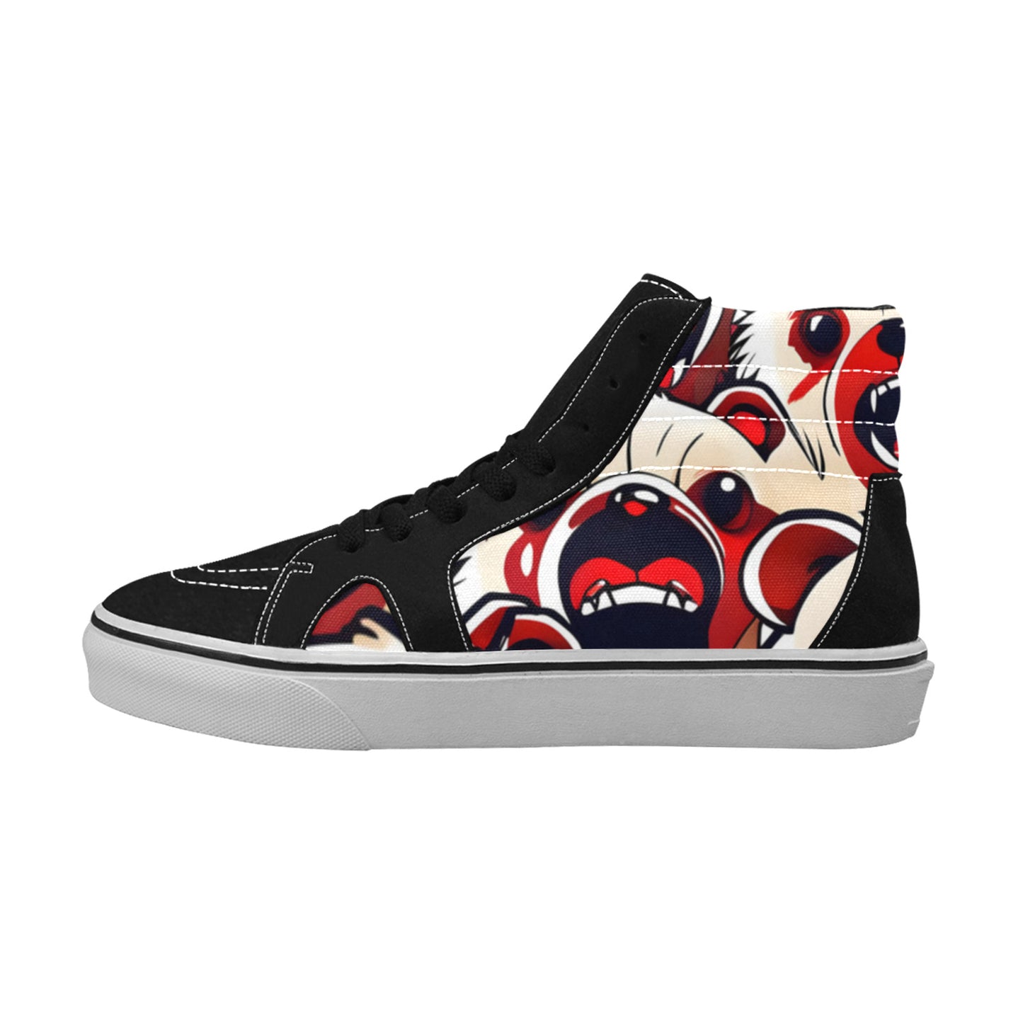 WOMEN'S Bears 2 High Top Skateboarding Aesthetic Custom Sneakers