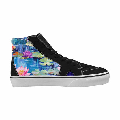 WOMEN'S Monet-Style Impressionist Water High Top Canvas Surreal Sneakers
