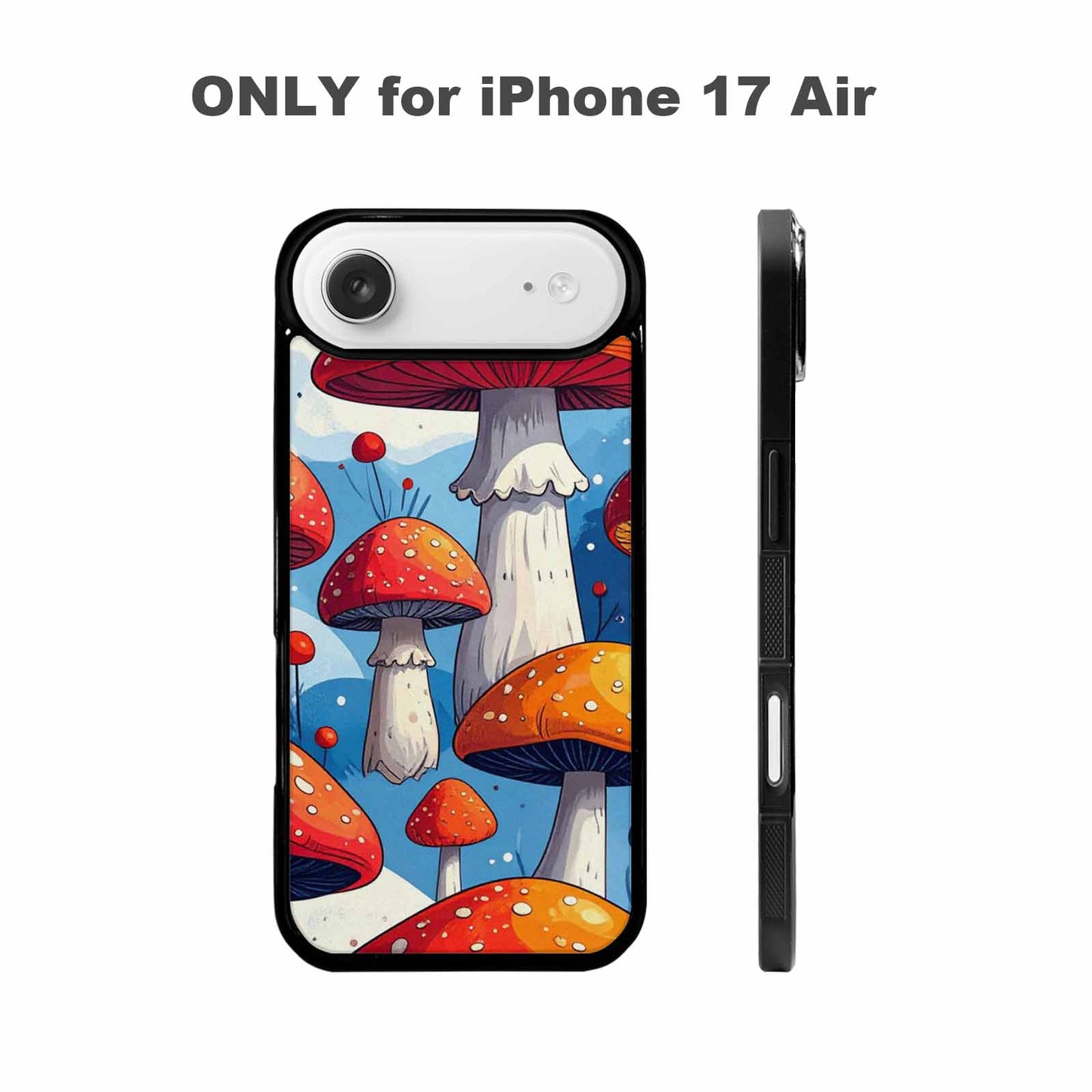 iPhone 17 Air Case — Vivid Winter Mushroom Seamless Cartoon Cute, Custom Print Case Cover