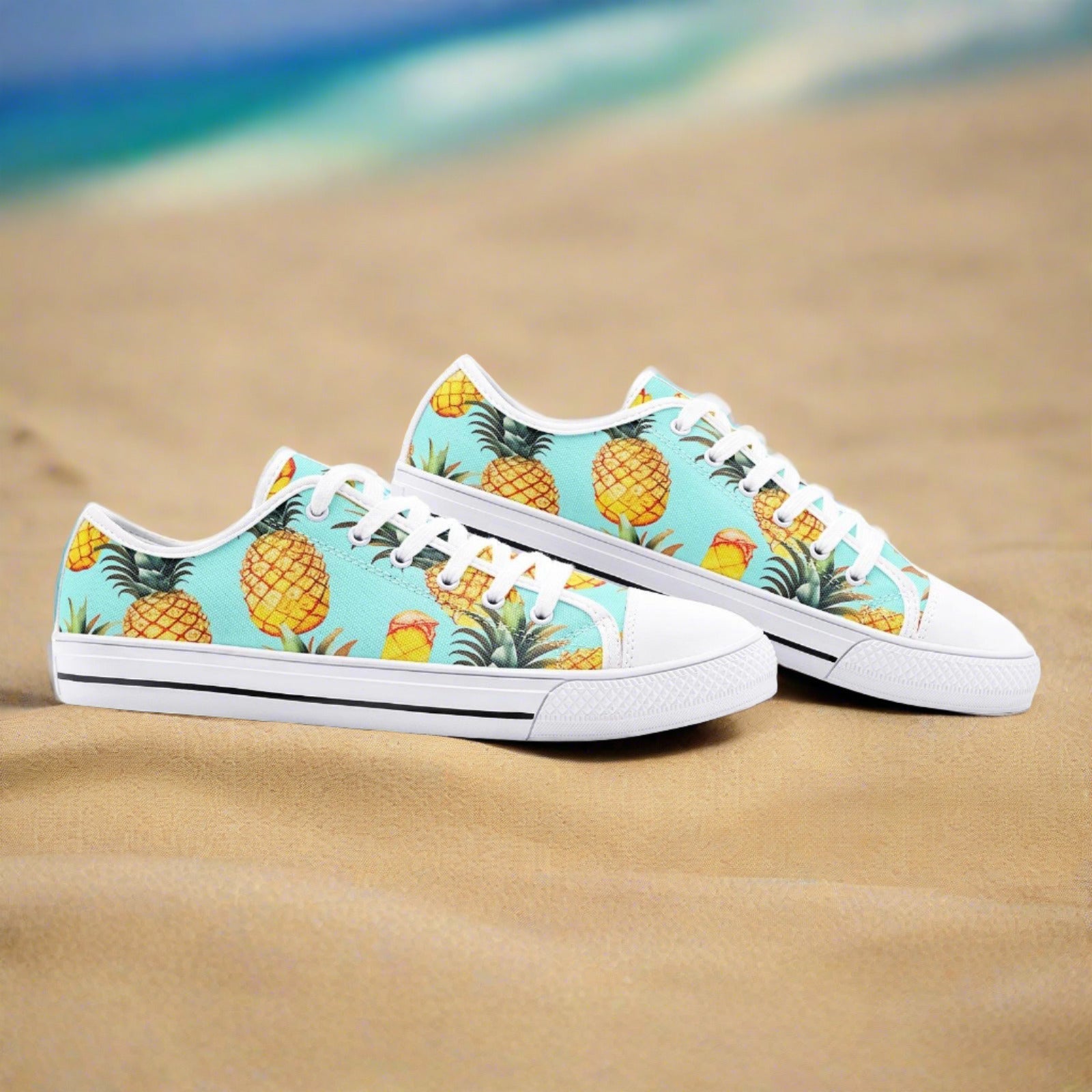 Aurora Borealis Navy Indigo Custom Bold Art - Freaky Shoes | Custom Art Sneakers